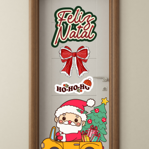 decoração porta natal
