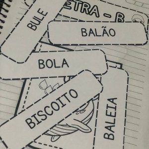 atividades com palavras da letra B