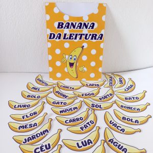 atividades de leitura com bananas