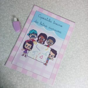 capa apostila letra cursiva