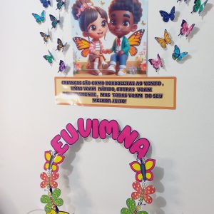 atividade de reunião com borboletas