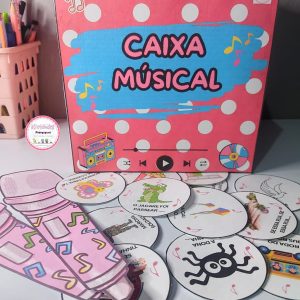 caixa musical com atividades