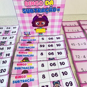 bingo da subtração jogo educativo