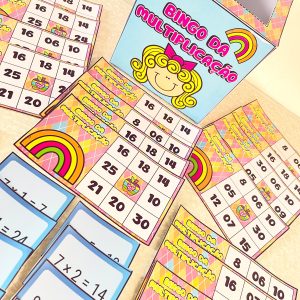 bingo da multiplicação com cartões