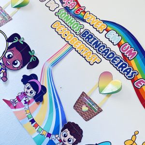 painel colorido dia das crianças