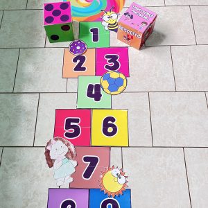 atividade lúdica com amarelinha