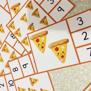 atividades com números e pizza