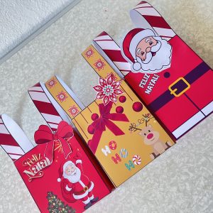 sacolinha de natal colorida