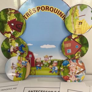 atividade três porquinhos em colagem