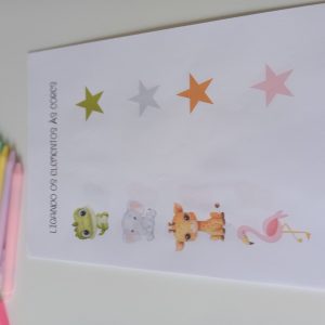 atividade ligando elementos e cores