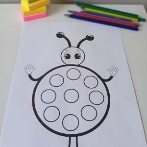 atividade de pintura joaninha