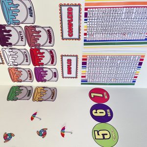 atividade educativa sobre cores e números