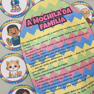 atividade mochila da família