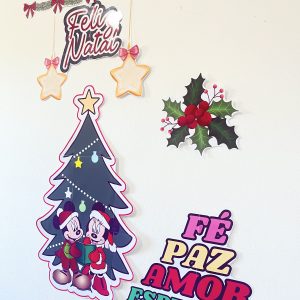 painel natal mickey e minnie
