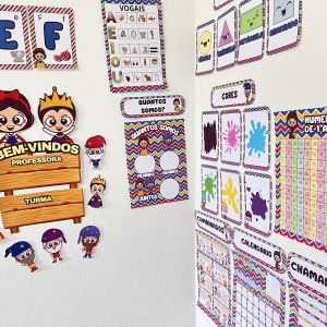 atividade de pintura e escrita