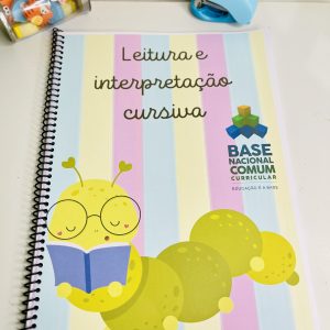 capa apostila leitura interpretação cursiva