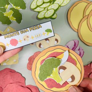 atividade lúdica montagem de pizza