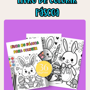 livro de colorir de páscoa