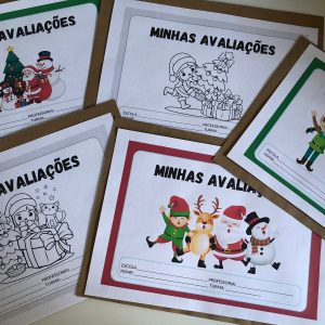 Capas de avaliações natalinas