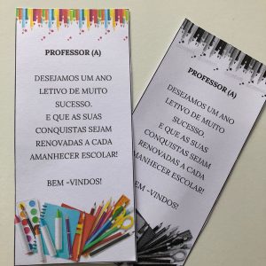 cartões de boas-vindas para professores